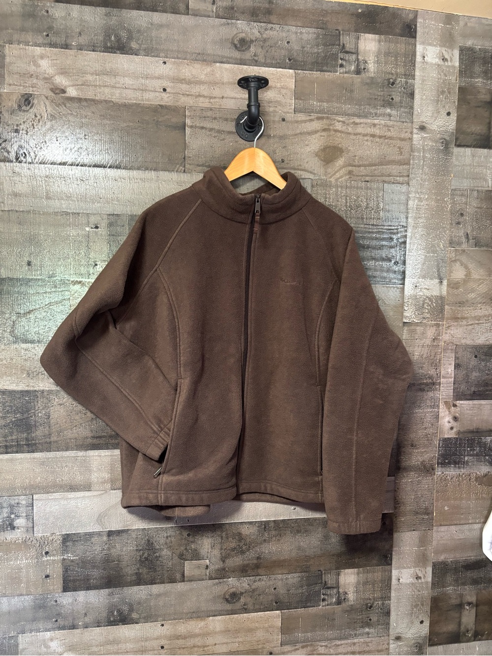 Columbia Brown Full-Zip Fleece Jacket 3XL